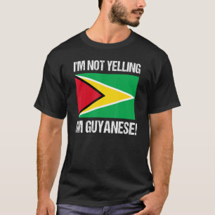 T-shirt Je ne hurle pas Je suis Guyanais International Fla