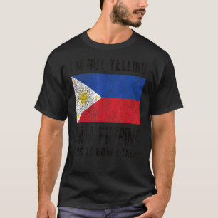 T-shirt Je ne hurle pas je suis Philippine Philippines Dra
