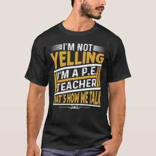 T-shirt Je ne hurle pas Je suis un député. Enseignant c'es