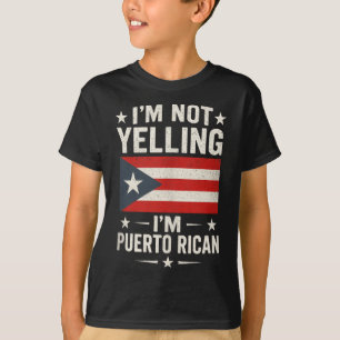 T-shirt Je ne hurle pas - Puerto Rican Funny Citation Déba