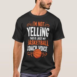 T-shirt Je ne hurle pas, voici ma voix d'entraîneur