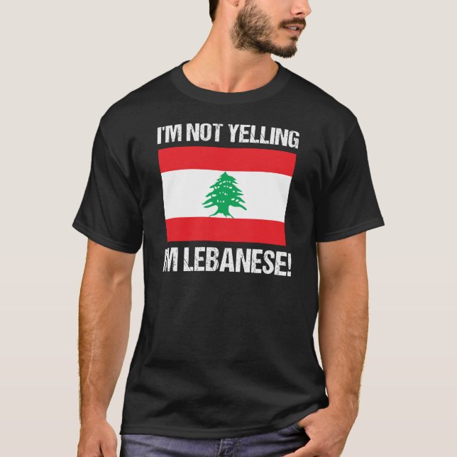 T-shirt Je Ne Joue Pas De Mon Drapeau De Pays Libanais Lib (Devant)