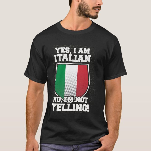 T-SHIRT JE NE JOUERAIS PAS D'ÊTRE ITALIEN (Devant)