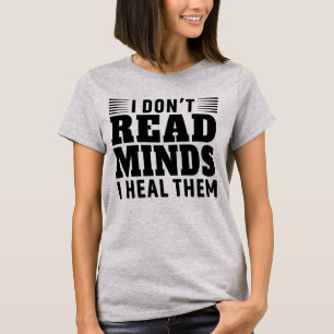 T-shirt Je Ne Lis Pas L'Esprit Psychologie Psychologue Fem