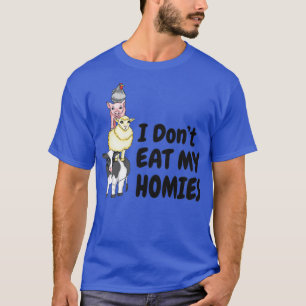 T-shirt Je ne mange pas mes maisons Vegan végétarien