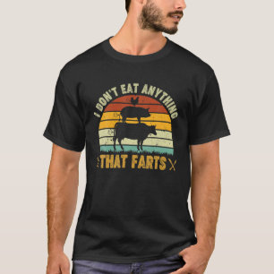 T-shirt Je ne mange rien qui fait peur Végétarien Monde