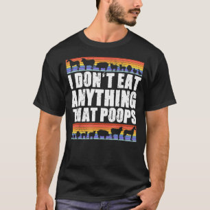 T-shirt Je ne mange rien qui gâche végétarien