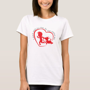 T-shirt je ne marche pas mon chien, mon chien me marche