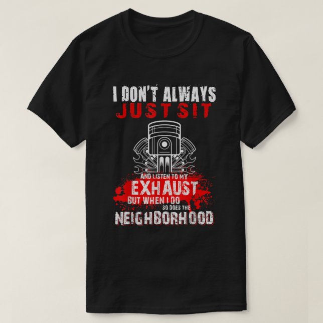 T-shirt Je ne me contente pas toujours d'être assis et d'é (Design devant)