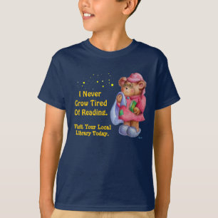 T-shirt Je ne me développe jamais fatigué de la lecture