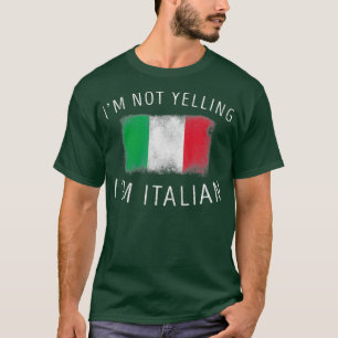 T-shirt Je Ne Me Mens Pas À hurler Italien Drôle Italie