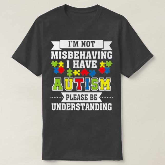 T-shirt Je ne me trompe pas J'ai une Sensibilisation sur l (Design devant)