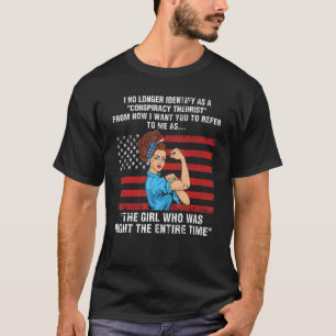 T-shirt Je Ne M'Identifie Plus Comme Un Théoriste Conspira