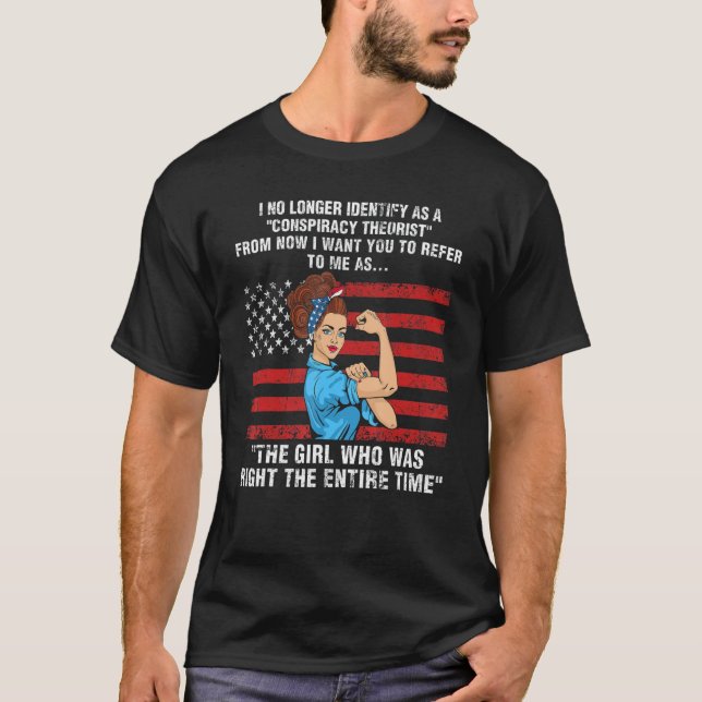 T-shirt Je Ne M'Identifie Plus Comme Un Théoriste Conspira (Devant)