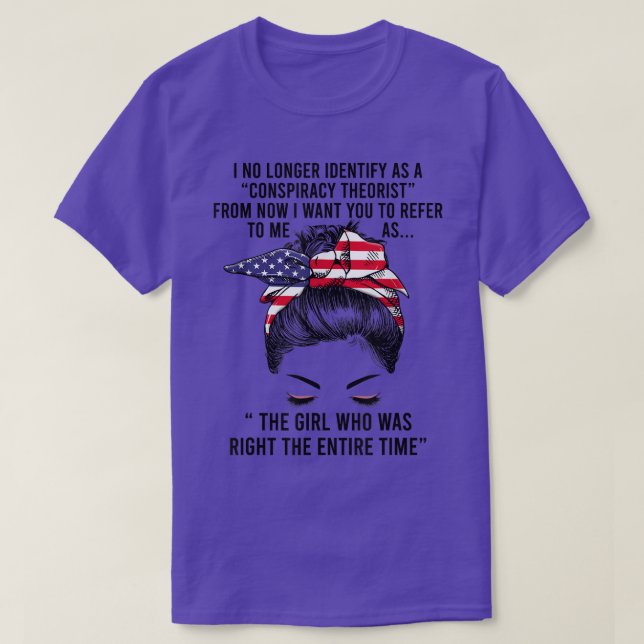 T-shirt Je Ne M'Identifie Plus Comme Un Théoriste Conspira (Design devant)