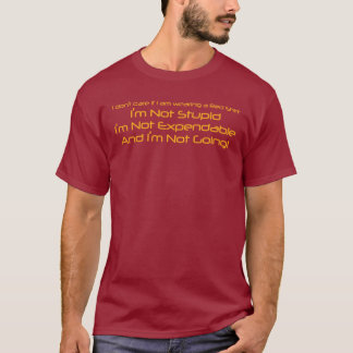 T-shirt Je ne m'inquiète pas si j'utilise une chemise
