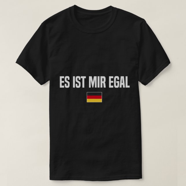 T-shirt Je ne m'intéresse pas à la langue allemande Allema (Design devant)