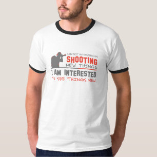 T-shirt Je ne m'intéresse pas au tournage de nouvelles cho