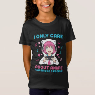 T-Shirt Je Ne M'Intéresse Qu'Aux Graphiques Des Filles Ani