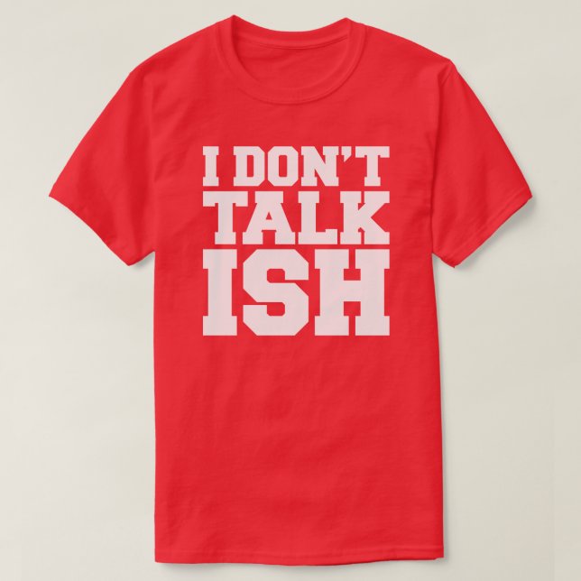 T-shirt Je ne parle pas ISH (Design devant)