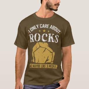 T-shirt Je ne parle que du géologue Rocks
