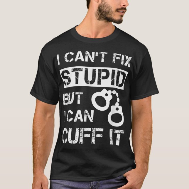 T-shirt Je ne parviens pas à résoudre les bêtises, mais je (Devant)