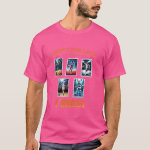 T-shirt Je ne perçois pas J'investis Funny Basketball Card