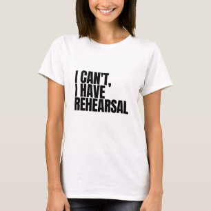 T-shirt Je ne peux pas avoir de répétition