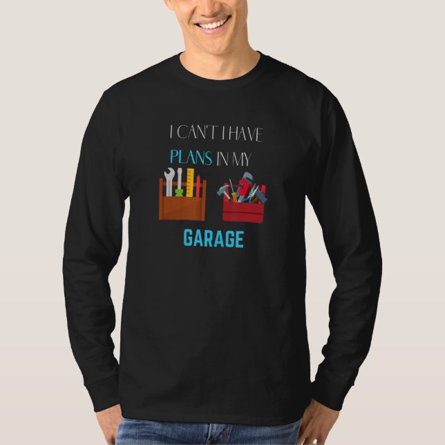 T-shirt Je Ne Peux Pas Avoir Des Plans Dans L'Impression M (Devant)