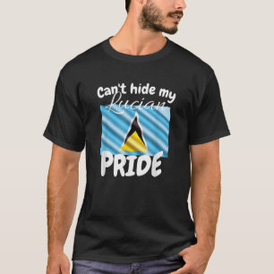T-shirt Je ne peux pas cacher ma Fierté lucienne St Lucia