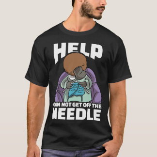 T-shirt Je Ne Peux Pas Descendre De Needle Tricot labrador
