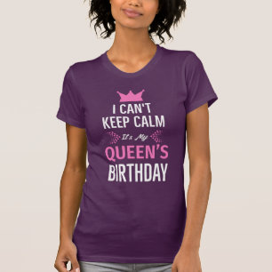 T-shirt Je ne peux pas garder le calme C'est l'anniversair