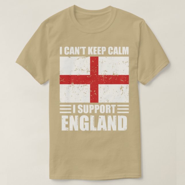 T-shirt Je ne peux pas garder mon calme Je soutiens l'Angl (Design devant)