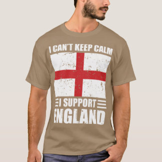 T-shirt Je ne peux pas garder mon calme Je soutiens l'Angl