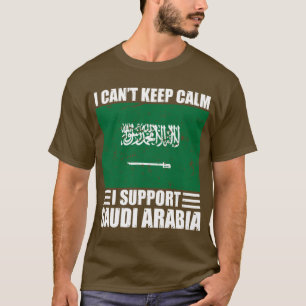 T-shirt Je ne peux pas garder mon calme Je soutiens l'arab