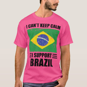 T-shirt Je ne peux pas garder mon calme Je soutiens le bré