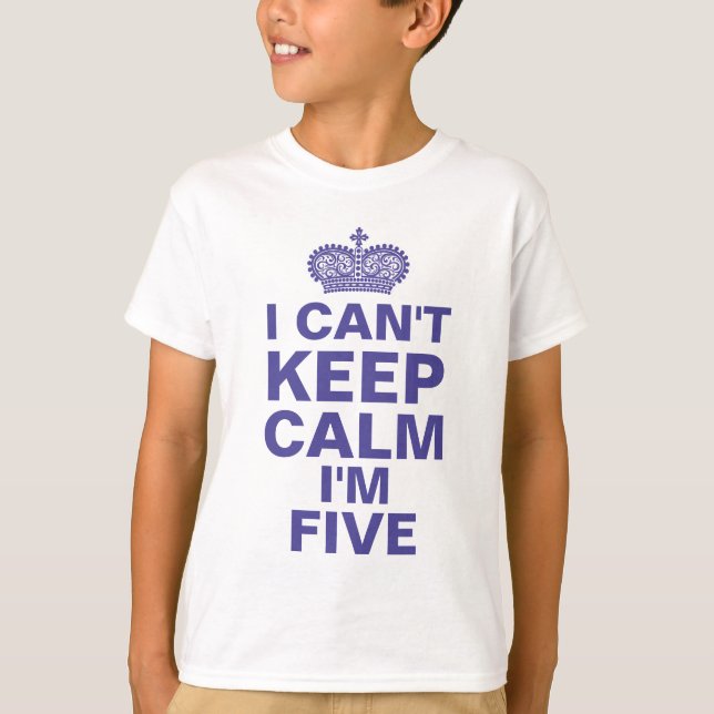T-shirt Je ne peux pas maintenir le garçon d'anniversaire (Devant)