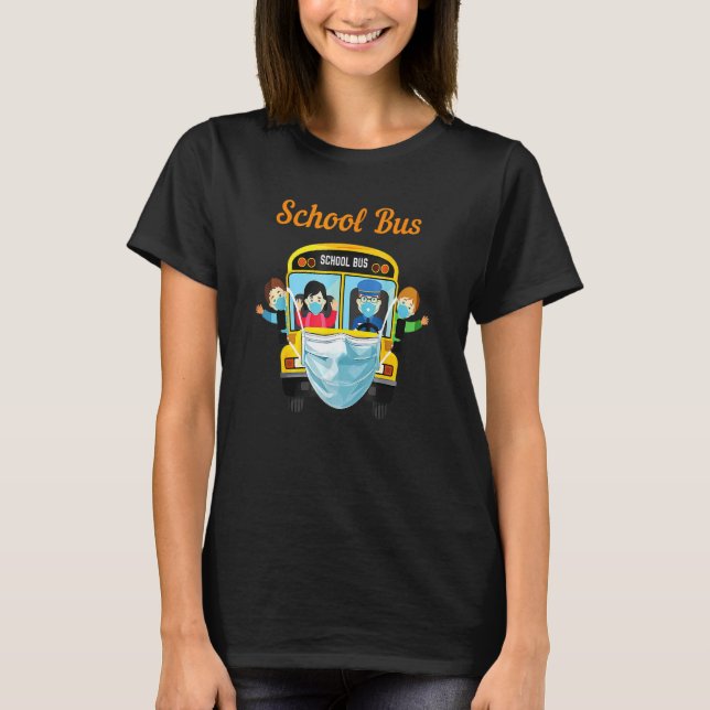 T-shirt Je ne peux pas masquer l'amour pour mes élèves Bus (Devant)