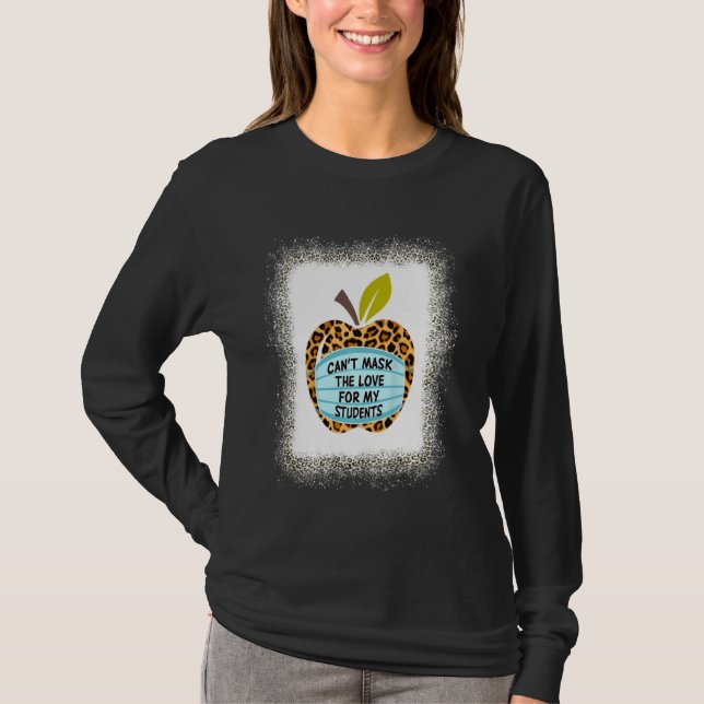 T-shirt Je Ne Peux Pas Masquer Mon Amour De L'Enseignement (Devant)