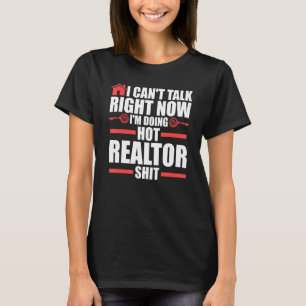T-shirt Je ne peux pas parler juste immobilier immobilier