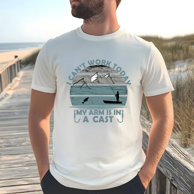 T-shirt Je ne peux pas travailler aujourd’hui, mon bras es (Créateur téléchargé)
