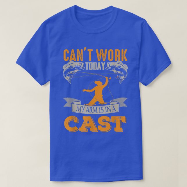 T-shirt Je Ne Peux Pas Travailler Aujourd'Hui Mon Bras Est (Design devant)