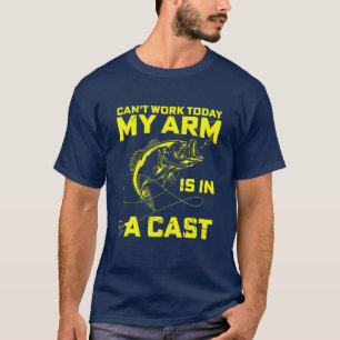 T-shirt Je ne peux pas travailler aujourd'hui Mon bras est