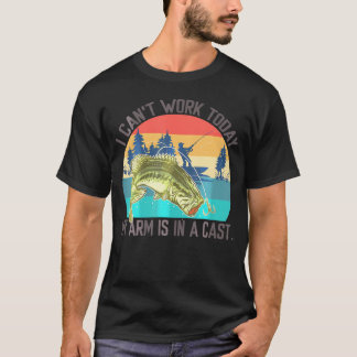 T-shirt Je Ne Peux Pas Travailler Aujourd'Hui Mon Bras Est