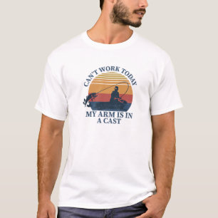 T-shirt Je ne peux pas travailler aujourd'hui Mon bras est