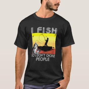 T-shirt Je Ne Peux Pas Vous Répondre Pêche Appelée Poing B