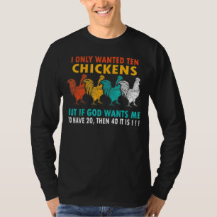 T-shirt Je Ne Recherché Que 10 Poulets De Poulet Pour Femm