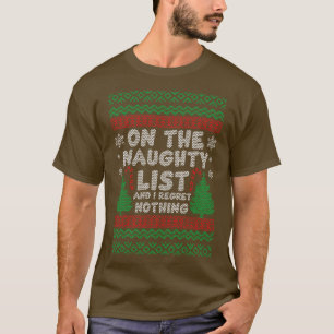 T-shirt Je ne regrette rien Chandail de Noël familial