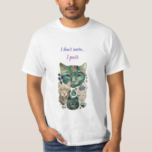 T-shirt Je ne ronfle pas je ronronne !