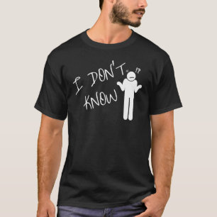 T-shirt Je ne sais pas la main tiré hausser Hommes Femmes